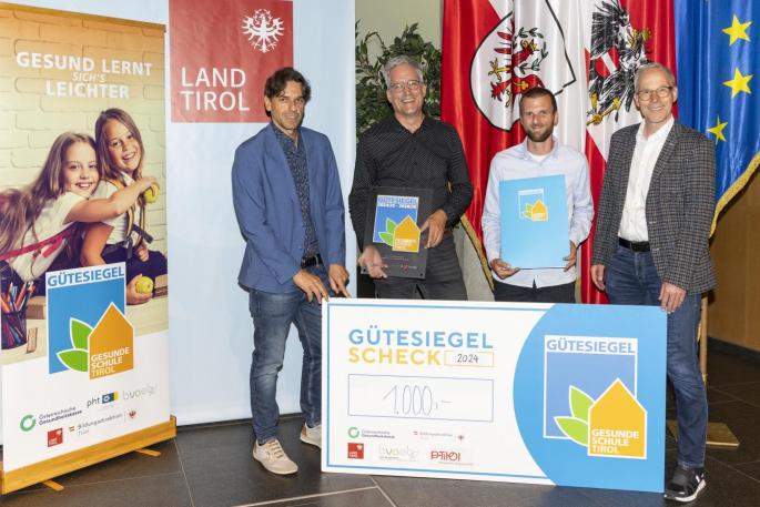 Verleihung Gütesiegel "Gesunde Schule" an die PTS Schwaz
