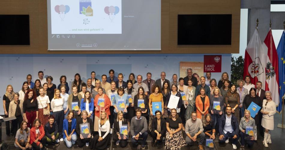 Verleihung des Gütesiegels "Gesunde Schule"